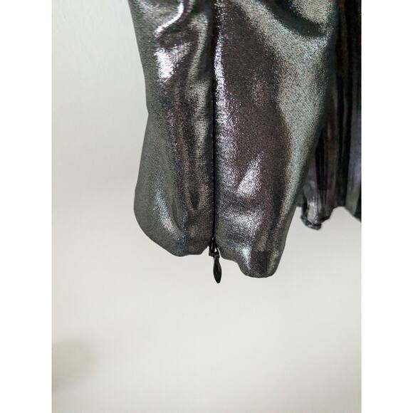 NWT $1,135 New Arrivals Sz38 (S/M) Black Metallic Cocktail Formal Dress - Picture 7 of 9